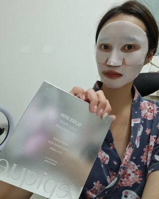 *구매평/르피크 글래스스킨 14데이즈 미라클 콜라겐 마스크팩 — 5점을 준 리뷰어가 2025년 9월 올린 사용 사진