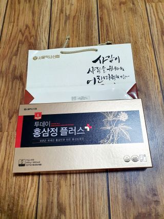 서울약사신협_투데이홍삼정플러스스틱_10g x 60포 — 5점을 준 리뷰어가 2021년 7월 올린 사용 사진