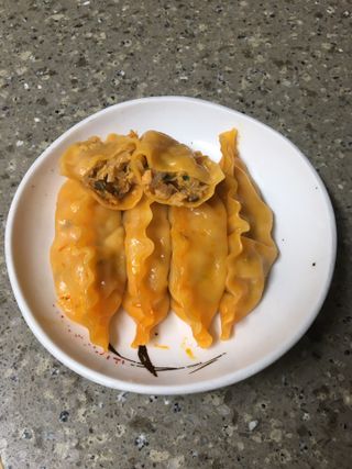 한만두 진한 해물맛 짬뽕만두 1kg — 5점을 준 리뷰어가 2021년 4월 올린 사용 사진