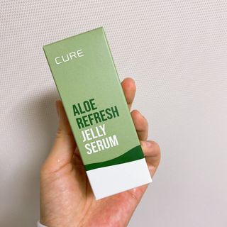 김정문알로에 큐어 큐어 알로에 리프레쉬 젤리 세럼, 큐어 알로에 하이드로 젤리 크림 — 4점을 준 리뷰어가 2021년 3월 올린 사용 사진