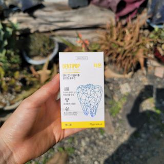 작심연구소 구취제거+충치예방+치아화이트닝 마법의 캔디 덴티팝3종(맛 랜덤 발송) — 5점을 준 리뷰어가 2022년 5월 올린 사용 사진
