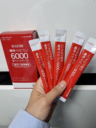 메타아르기닌 GC녹십자웰빙 메타 아르기닌 6000 플러스 오르니틴 — 5점을 준 리뷰어가 2022년 6월 올린 사용 사진
