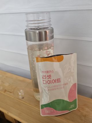[경남제약헬스케어] 케어플러스 리셋 다이어트 청포도맛 100ml X 5포 (5일분) — 5점을 준 리뷰어가 2023년 4월 올린 사용 사진