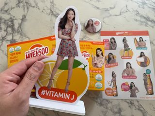 [광동제약] 비타500데일리스틱70포&굿즈3종 — 5점을 준 리뷰어가 2021년 10월 올린 사용 사진