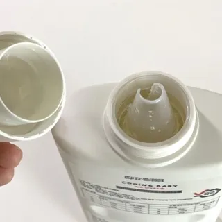 쿠잉베이비 에어워시 세탁세제,섬유유연제 1L — 5점을 준 리뷰어가 2023년 1월 올린 사용 사진