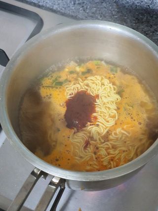 [풀무원] 자연은맛있다 정면, 백면, 홍면  세트 — 5점을 준 리뷰어가 2021년 4월 올린 사용 사진