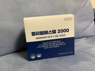 바른비타민 옵티엠에스엠2000 1박스 60포 관절 연골 복합건강기능식품 — 5점을 준 리뷰어가 2021년 6월 올린 사용 사진