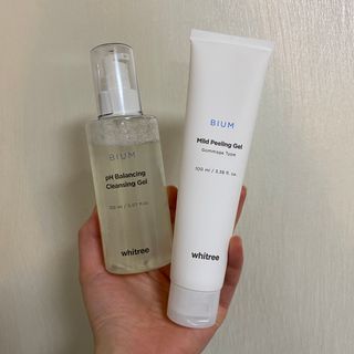 화이트리 비움 약산성 클렌징젤 ,마일드 필링젤 세트 — 5점을 준 리뷰어가 2021년 1월 올린 사용 사진