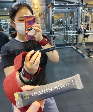 더리틀스 시트오르 아르기닌부스터 — 5점을 준 리뷰어가 2022년 11월 올린 사용 사진