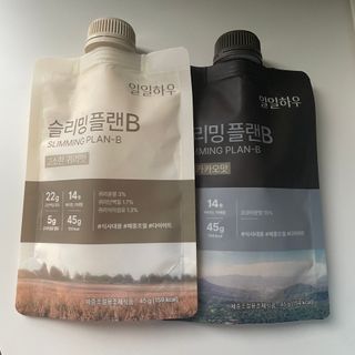 일일하우 슬리밍 플랜B 고소한 귀리맛, 진한 카카오맛 (체중조절식) — 5점을 준 리뷰어가 2023년 7월 올린 사용 사진