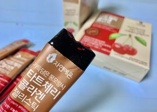 자연에온 가득담은 몽모랑시 타트체리 콜라겐 젤리스틱 — 5점을 준 리뷰어가 2021년 1월 올린 사용 사진