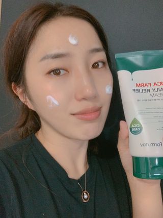 팜스테이  시카팜 데일리 릴리프 크림 — 5점을 준 리뷰어가 2022년 10월 올린 사용 사진