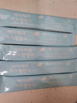 케이세라퓨틱스 케이세라 키즈밸런스 60포×1box (1개월분) — 5점을 준 리뷰어가 2022년 4월 올린 사용 사진