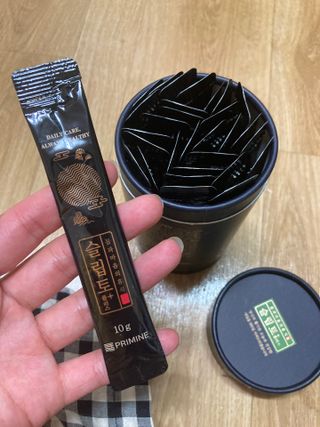프리마인 자체 기업부설 연구소에서 찾아낸 건강한 수면의 비밀.  슬립토 플러스 30포 — 5점을 준 리뷰어가 2022년 6월 올린 사용 사진