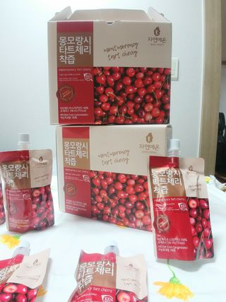 자연에온 몽모랑시 타트체리 착즙 100mL 10개입 2BOX — 5점을 준 리뷰어가 2021년 1월 올린 사용 사진