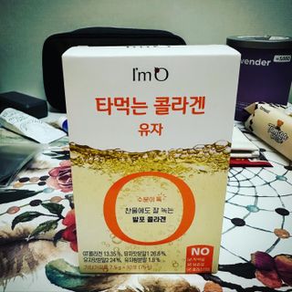 [음료수 대신 가능!]  빠르게 흡수되는 아임오 타먹는 콜라겐 1박스 — 5점을 준 리뷰어가 2023년 4월 올린 사용 사진