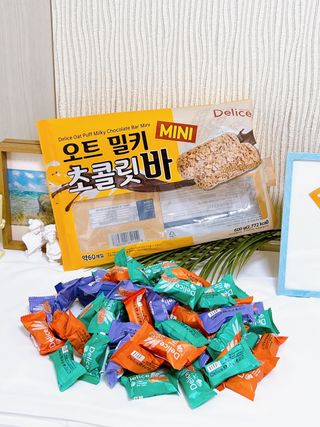 델리스 오트 밀키 초콜릿 바 — 5점을 준 리뷰어가 2023년 1월 올린 사용 사진