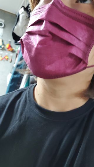 에어에이드 컬러 덴탈 마스크 — 5점을 준 리뷰어가 2021년 8월 올린 사용 사진