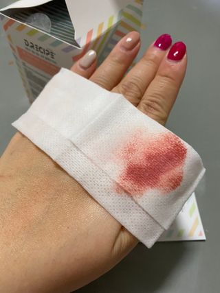 디레시피 세안이 필요없는 순한 클렌징 티슈 — 5점을 준 리뷰어가 2021년 1월 올린 사용 사진