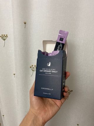 코코몰리 고양이 구강• 헤어볼 데일리 /신장• 요로 데일리 — 5점을 준 리뷰어가 2021년 3월 올린 사용 사진