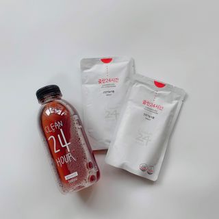 클린24시간 1BOX(5포) + 전용보틀(500ml) — 5점을 준 리뷰어가 2022년 8월 올린 사용 사진