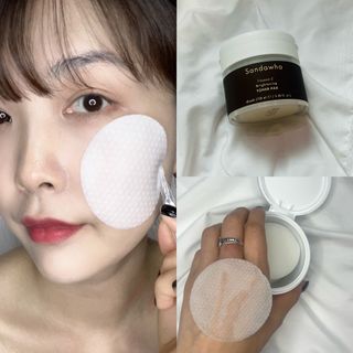 산다화 비타민씨 화이트닝 토너 패드 — 5점을 준 리뷰어가 2023년 5월 올린 사용 사진