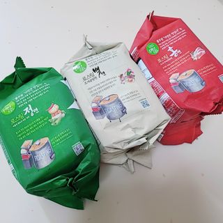 [풀무원] 자연은맛있다 정면, 백면, 홍면  세트 — 5점을 준 리뷰어가 2021년 4월 올린 사용 사진