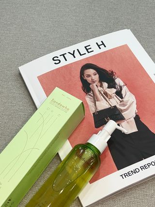 스킨큐어 산다화 순한 클렌징 동백 오일 200ml — 4.5점을 준 리뷰어가 2023년 4월 올린 사용 사진