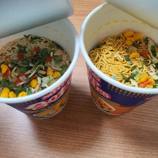 NISSIN 닛신 컵누들  4종 - 씨푸드오리지날, 씨푸드 스파이시, 씨푸드 커리, 씨푸드 XO소스 — 5점을 준 리뷰어가 2022년 2월 올린 사용 사진