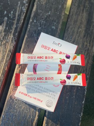 아임오 ABC 콜라겐 젤리 14포 — 5점을 준 리뷰어가 2021년 7월 올린 사용 사진