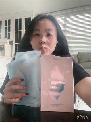 에이스노 레스큐 부스트 하이드레이션 시트마스크 — 4점을 준 리뷰어가 2021년 10월 올린 사용 사진