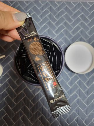프리마인 자체 기업부설 연구소에서 찾아낸 건강한 수면의 비밀.  슬립토 플러스 30포 — 4점을 준 리뷰어가 2021년 10월 올린 사용 사진