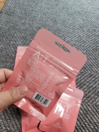 입 냄새 완화에 도움을 주는 에티켓 캔디 복숭아맛 앳캔디 — 5점을 준 리뷰어가 2021년 1월 올린 사용 사진