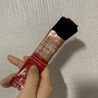 자연에온 가득담은 몽모랑시 타트체리 콜라겐 젤리스틱 — 3.5점을 준 리뷰어가 2021년 1월 올린 사용 사진