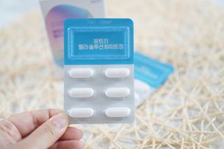 MF[뷰트리]  멜라 솔루션 화이트정 (의약외품) — 4.5점을 준 리뷰어가 2024년 7월 올린 사용 사진