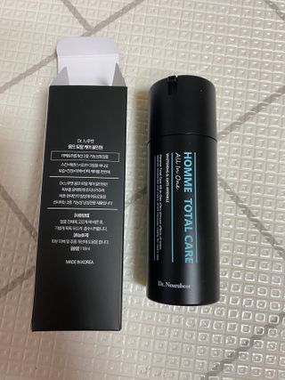 Dr.느루벗 느루벗 옴므 토탈 케어 올인원 118ml 남자 남성 스킨 로션 에센스 크림 화장품 — 5점을 준 리뷰어가 2021년 2월 올린 사용 사진