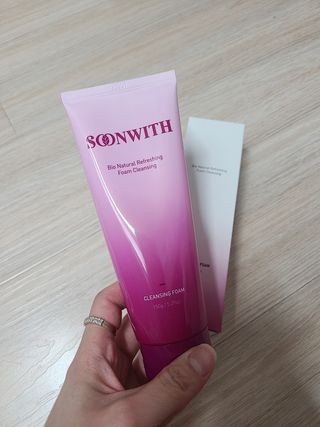 SOONWITH 바이오 내추럴 리프레싱 폼클렌징 — 5점을 준 리뷰어가 2021년 5월 올린 사용 사진