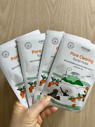 세뚜아(Cettua) 나우[세뚜아] 포어 클리어링 마스크 Cettua Pore Clearing facial mask 4매 — 5점을 준 리뷰어가 2024년 2월 올린 사용 사진