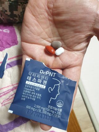 닥터피엔티 [Dr.PNT] 남성 건강 올인원! 테스마젠 — 4.5점을 준 리뷰어가 2022년 11월 올린 사용 사진