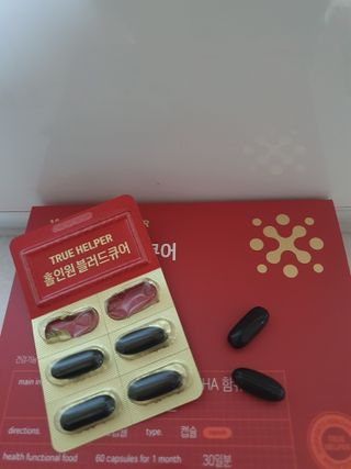 트루헬퍼 홀인원 블러드큐어 혈행+혈압+콜레스테롤 한번에 1박스 1개월 — 4점을 준 리뷰어가 2023년 2월 올린 사용 사진