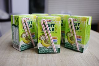 돌 Dole 후룻Mylk 바나나 135ml X32입 X1박스 — 5점을 준 리뷰어가 2022년 10월 올린 사용 사진