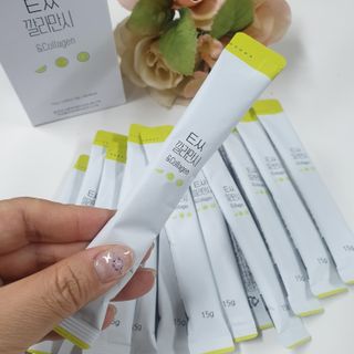 미쁨생활건강 톡쏙 깔라만시 앤 콜라겐 14포 — 5점을 준 리뷰어가 2021년 5월 올린 사용 사진
