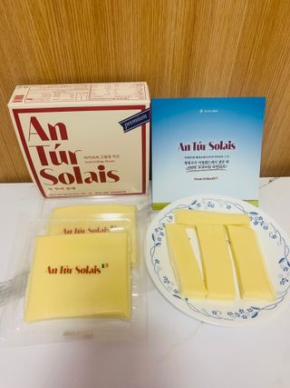 앙투어솔레 아일랜드 구워먹는 치즈 100 자연 치즈 와인안주 300g(100g x 3팩) — 5점을 준 리뷰어가 2022년 10월 올린 사용 사진