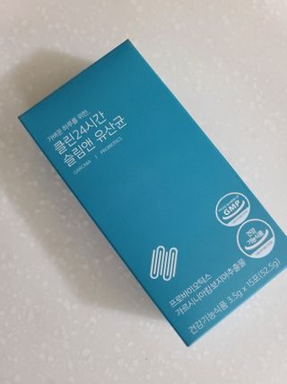 클린24시간 슬림앤유산균 1박스 (3.5g X 15포) — 5점을 준 리뷰어가 2022년 8월 올린 사용 사진