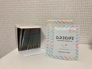 디레시피 세안이 필요없는 순한 클렌징 티슈 — 5점을 준 리뷰어가 2021년 4월 올린 사용 사진