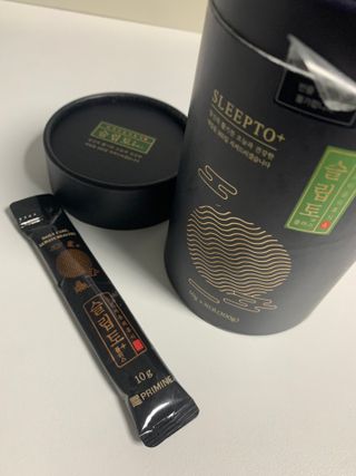프리마인 자체 기업부설 연구소에서 찾아낸 건강한 수면의 비밀.  슬립토 플러스 30포 — 5점을 준 리뷰어가 2022년 8월 올린 사용 사진