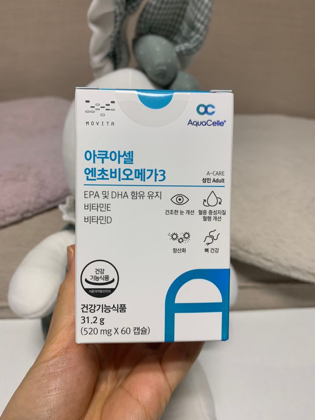 아쿠아셀 엔초비오메가3 60캡슐 리뷰 사진