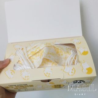 [숨그림] 덴탈마스크 짱구 우리아이 그리고 내가 쓰는 믿을수있는 케릭터 마스크 — 3.5점을 준 리뷰어가 2021년 9월 올린 사용 사진
