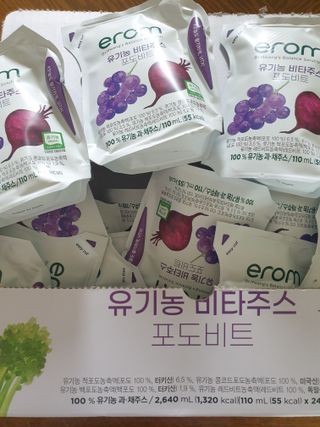 [이롬] 유기농 비타주스 포도비트 110mL x 24입 — 5점을 준 리뷰어가 2022년 7월 올린 사용 사진
