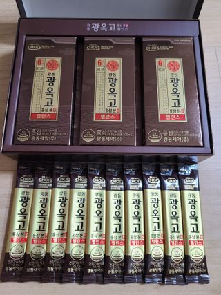 [광동제약] 광옥고 홍삼 본 밸런스 1박스 30포 — 5점을 준 리뷰어가 2021년 9월 올린 사용 사진